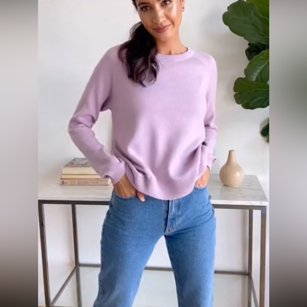 Lululemon Bring it Backbend Light Purple Open Back Sweater - Picture 3 of 9